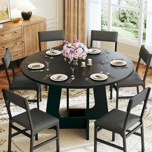 Round dining table set for - set,