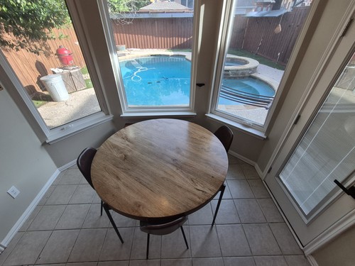 Piece round dining set wood - round,